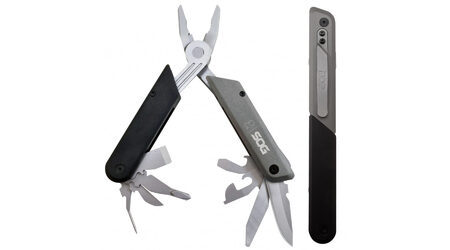 купите Мультитул SOG Baton Q3 / ID1021 (пассатижи, клинок, стамеска, открывашки, напильник, отвертки, шило) в Челябинске