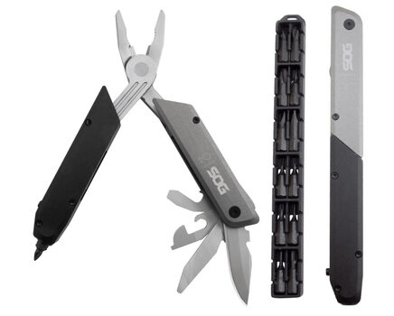 Купите мультитул SOG Baton Q4 ID1031 (пассатижи, открывашки, напильник, клинок, бит-драйвер) в Челябинске в нашем интернет-магазине