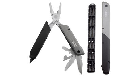 купите Мультитул SOG Baton Q4 / ID1031 (пассатижи, открывашки, напильник, клинок, бит-драйвер) в Челябинске