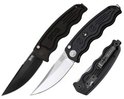 Купите автоматический нож SOG TAC Automatic Satin и Black TiNi (ST01 - ST02) в Челябинске в нашем интернет-магазине