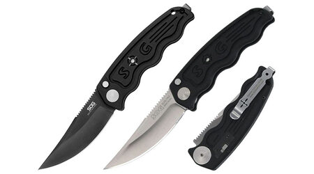 купите Нож автоматический SOG-TAC Mini Auto Satin и Black TiNi / ST10 - ST11 в Челябинске
