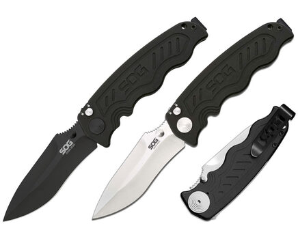 Купите полуавтоматический складной нож SOG Zoom Mini Satin и Black TiNi (ZM1001 - ZM1002) в Челябинске в нашем интернет-магазине