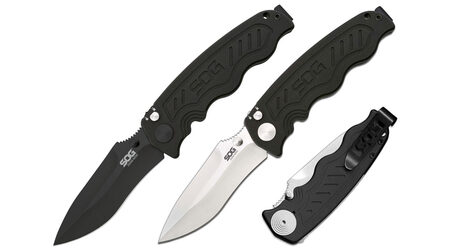 купите Полуавтоматический складной нож SOG Zoom Mini Satin и Black TiNi / ZM1001 - ZM1002 в Челябинске