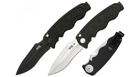купите Полуавтоматический складной нож SOG Zoom Spring Assisted Satin и Black TiNi / ZM1011 - ZM1012 в Челябинске