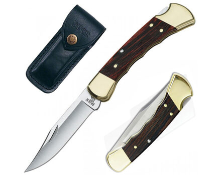 Купите складной нож Buck 110 Folding Hunter с выемками под пальцы 420HC 0110BRSFG в Челябинске в нашем интернет-магазине