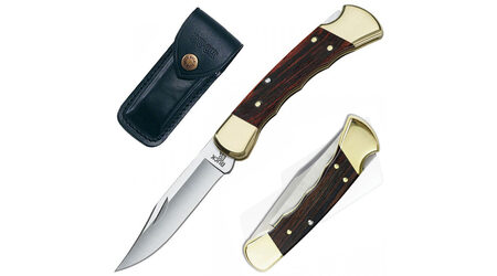купите Нож складной Buck 110 Folding Hunter с выемками под пальцы 420HC / 0110BRSFG в Челябинске