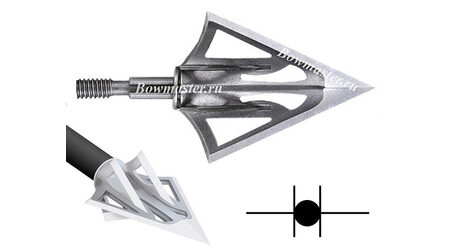 купите Наконечники охотничьи Carbon Express F-15 Fixed Dual Blade фиксированные, 100 и 125 гран, 6 лезвий (3 шт.) в Челябинске