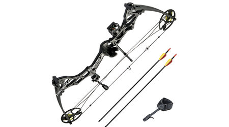 купите Уценка, мятая коробка, новый Блочный лук Man-Kung MK-CB75 рестайлинг черный в Челябинске