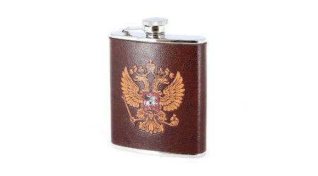 купите Фляга походная для спиртного "Российский герб" S.Quire 1406YL-150-8-R2 0.18 л в Челябинске