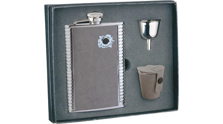 купите Подарочный набор: фляга "Пуля" 0 S.Quire 1508YGB-7-B, 3 стаканчика и воронка в Челябинске