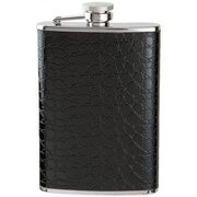 Фляга походная для спиртного "Черный крокодил" S.Quire TB09-2279PU