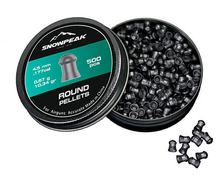 Купите cвинцовые пульки для пневматики SnowPeak Round Heavy калибр 4.5 мм в Челябинске в нашем магазине