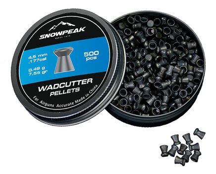 Купите cвинцовые пульки для пневматики SnowPeak WadCutter калибр 4.5 мм в Челябинске в нашем магазине
