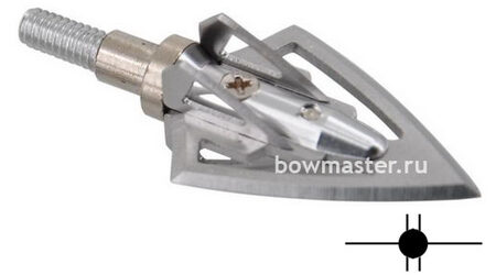 купите Наконечники охотничьи TP235 фиксированные, 100 гран, 6 лезвий (3 шт.) в Челябинске