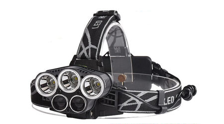 купите Светодиодный налобный фонарь Boruit P-K65L (Cree XML T6 + 2 Q5) 2200 люмен в Челябинске