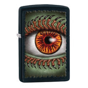 Зажигалка Zippo 28668 Monster Eye with Claws Black Matte (черная матовая, рисунок глаза монстра с когтями на ресницах)